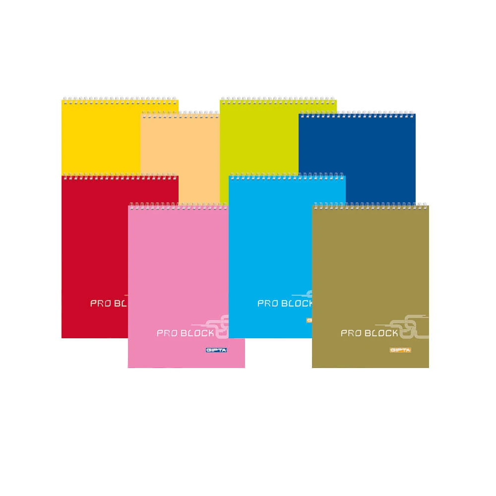 Gıpta Bloknot Pro Block Spiralli Karton Kapak A5 40 Yaprak Çizgili