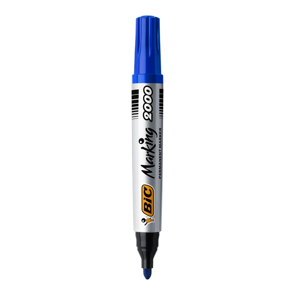 Bic Permanent Markör 2000 Yuvarlak Uç Mavi