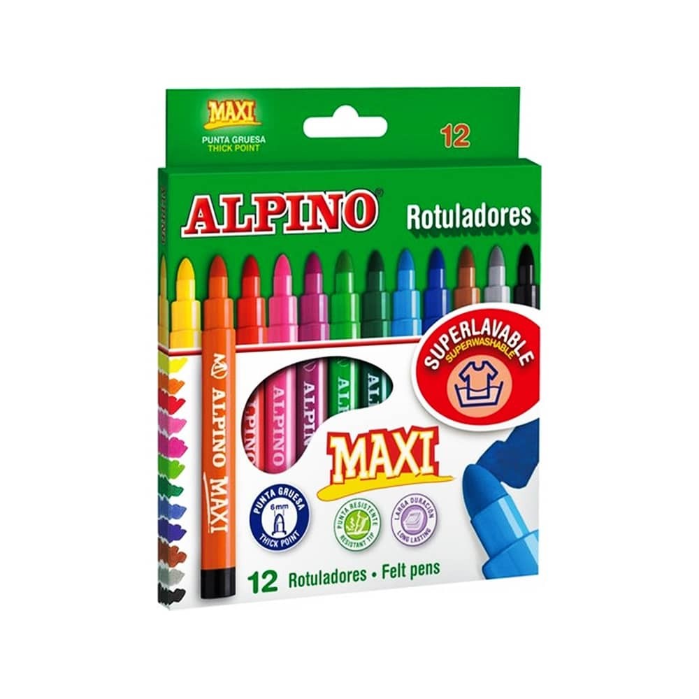Alpino Keçeli Kalem Maxi 12'li
