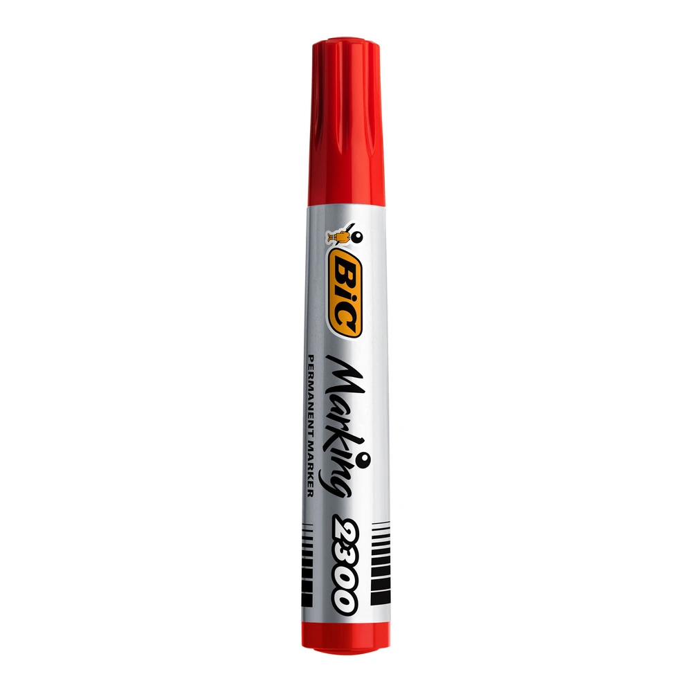 Bic Permanent Markör 2300 Kesik Uç Kırmızı
