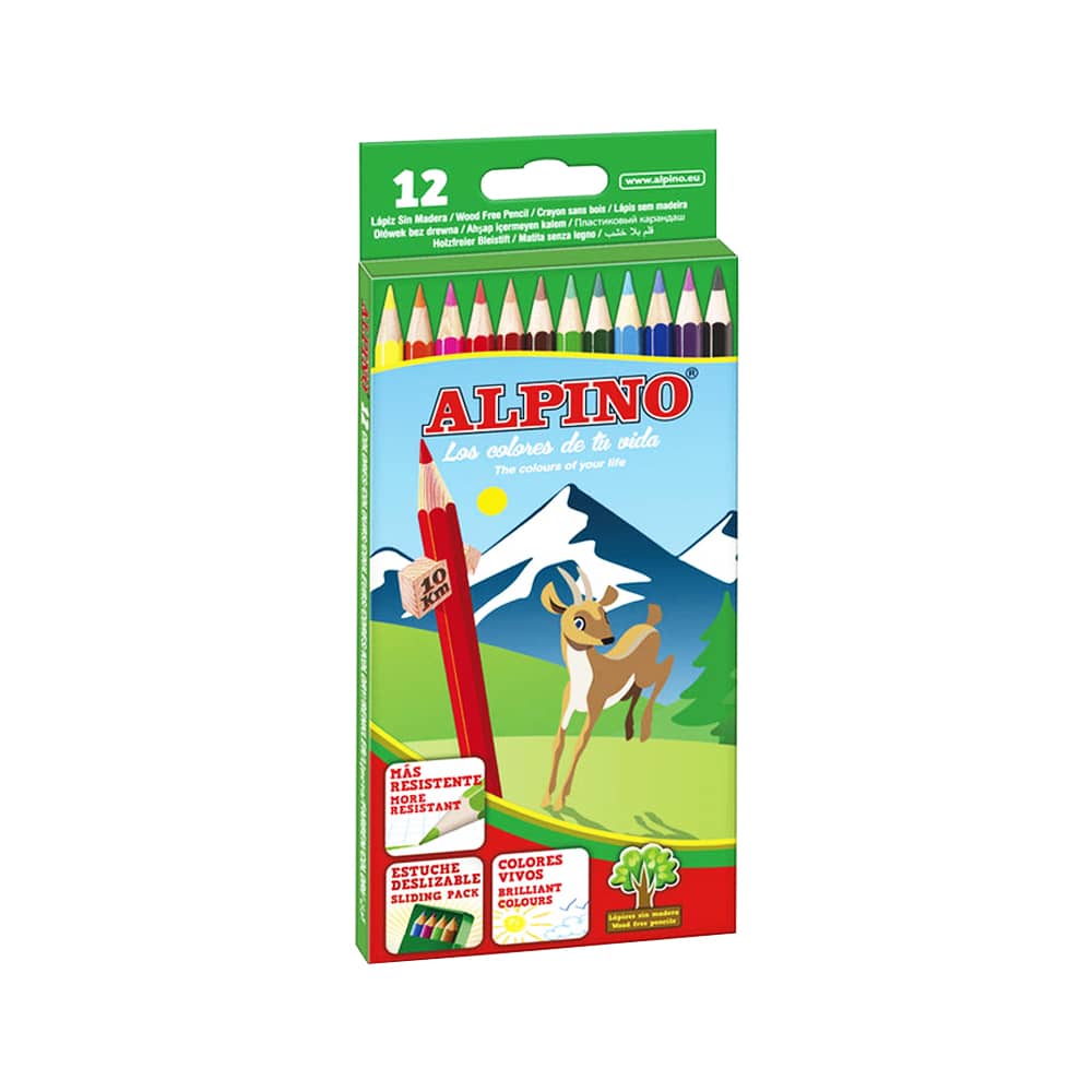 Alpino Kuru Boya Uzun 12'li