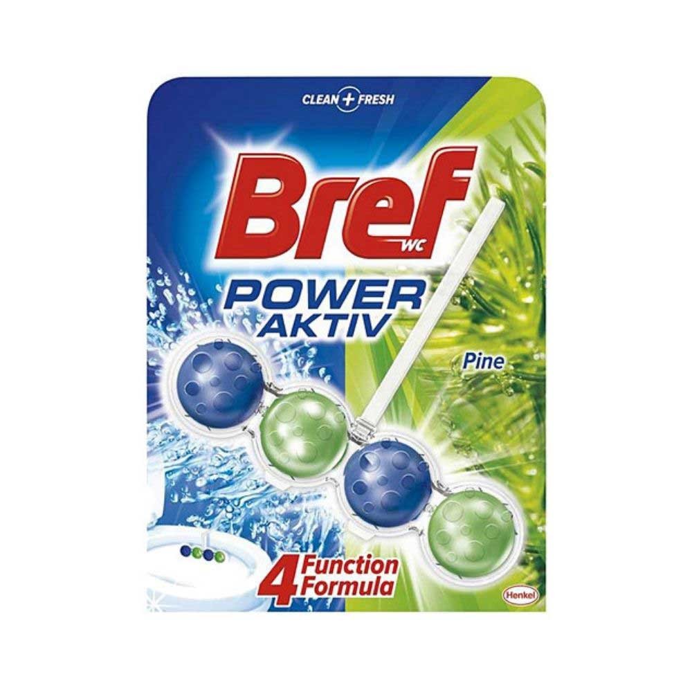 Bref Power Aktif Klozet Blok Çam 4'lü Top