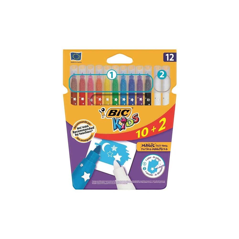 Bic Colour Sihirli Silinebilir Keçeli Kalem 10+2'li