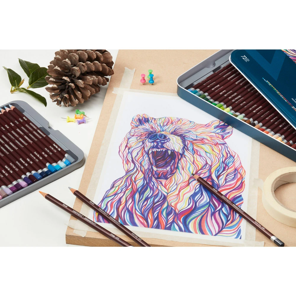 Derwent Kuru Boya Çubuğu Coloursoft Metal Kutu 24'lü