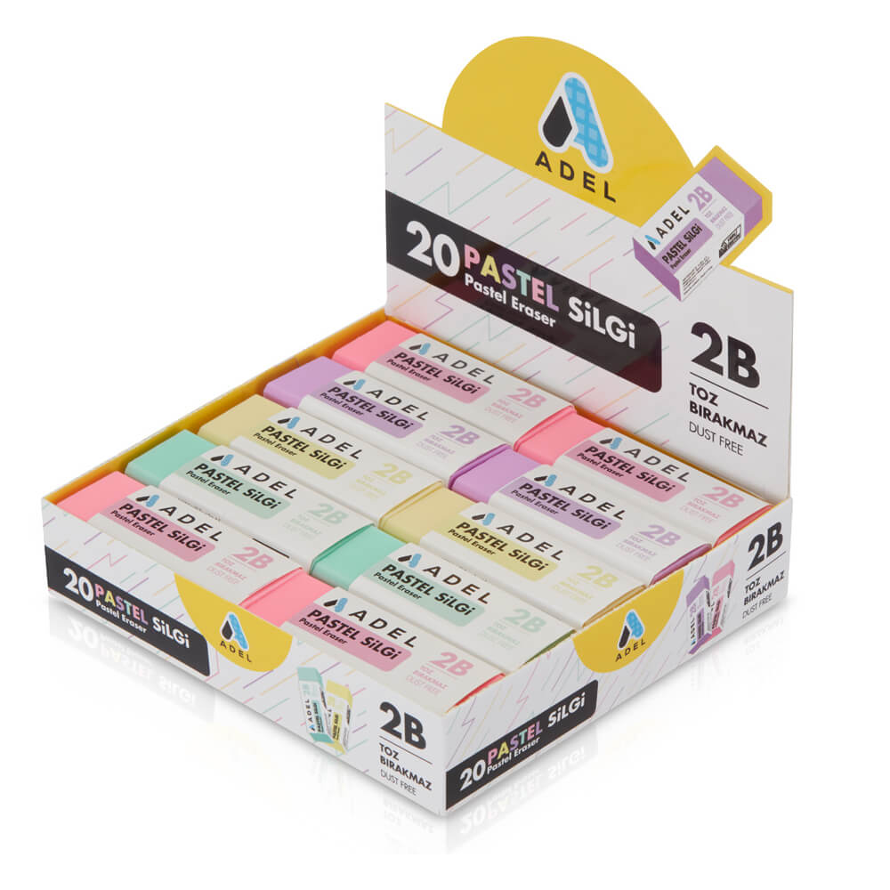Adel Silgi Pastel 4 Renk 20