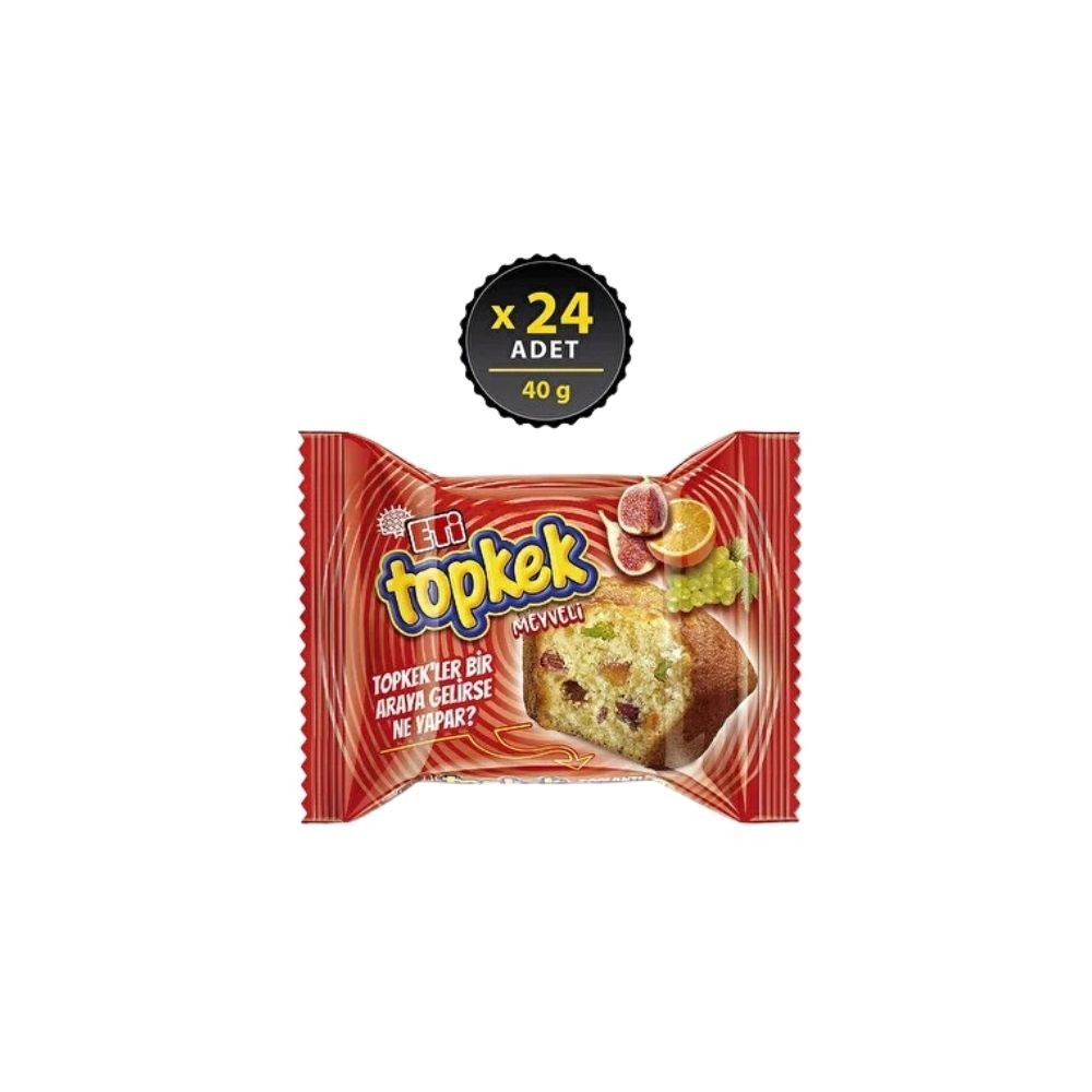 Eti Topkek Meyveli Kek 40 gr 24'lü