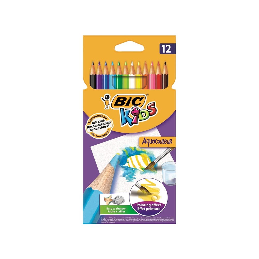 Bic Aquacouleur Kuru Sulu Boya Kalemi 12'li