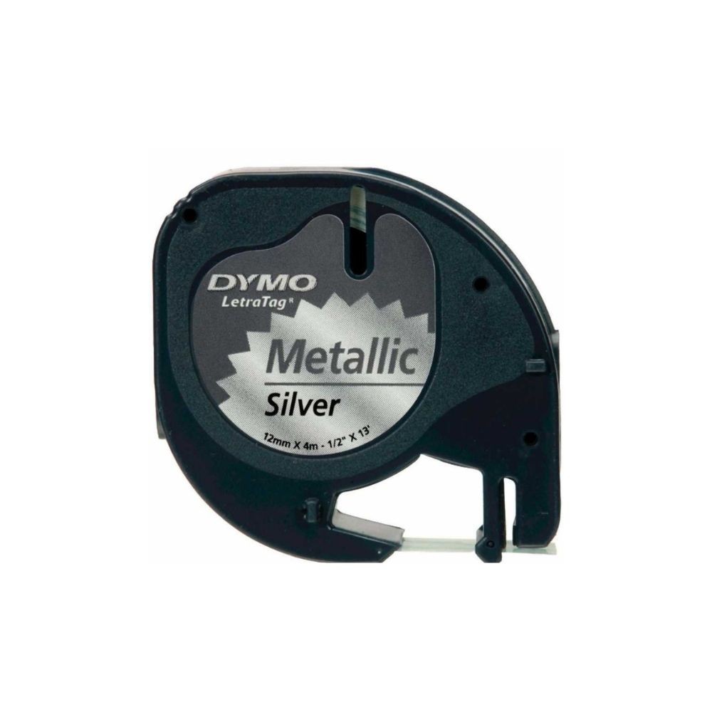 Dymo Şerit Dymo LetraTag Metalik Gri 91208
