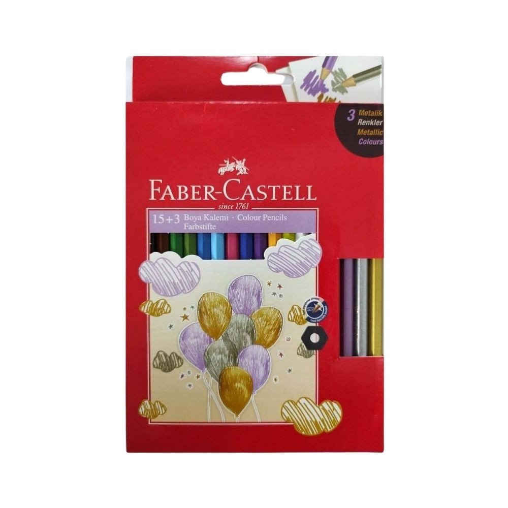 Faber-Castell Kuru Boya 15+3 Metalik