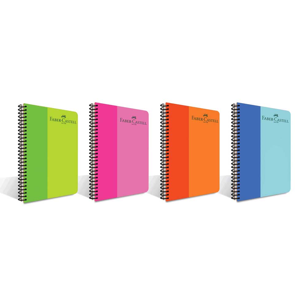Faber-Castell Defter Pp Bicolor Spiralli 100 Yaprak Çizgili