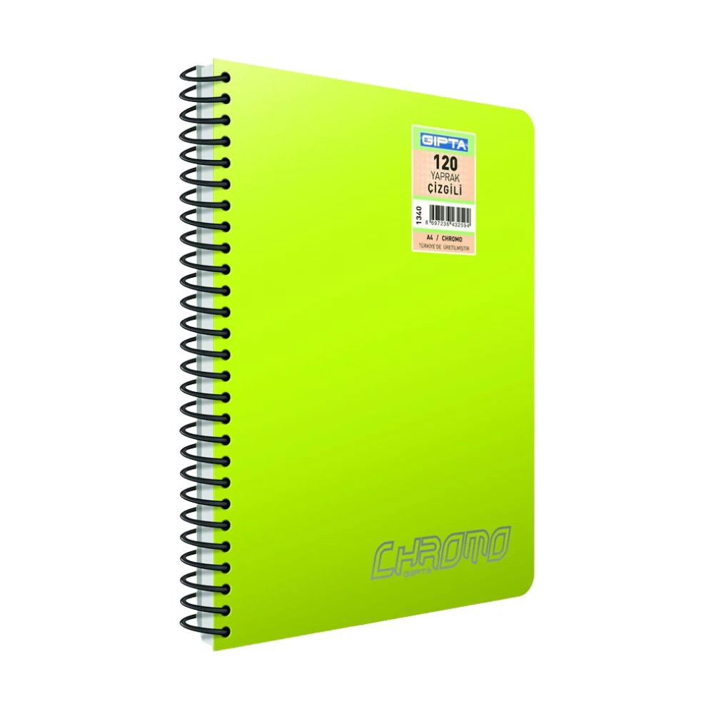 Gıpta Defter Chromo Spiralli Pp Kapak A4 60 Yaprak Kareli