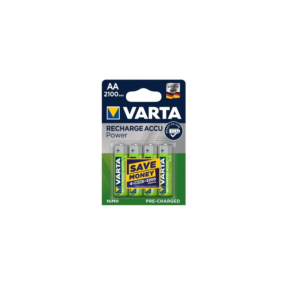 Varta Pil Şarjlı Kalem Pil AA 2100 mAh 4'lü 56706101414