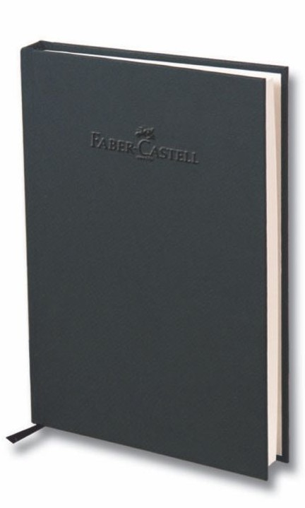 Faber-Castell Defter Natural Seri A5 Gizli Spiralli 140 Yaprak Kareli Koyu Gri