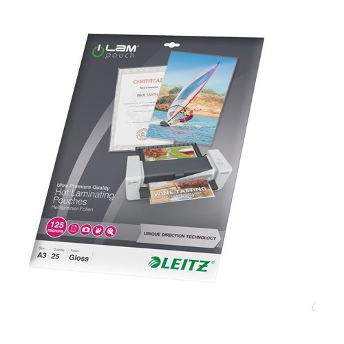 Leitz Laminasyon Filmi A3 125 Micron 25'li