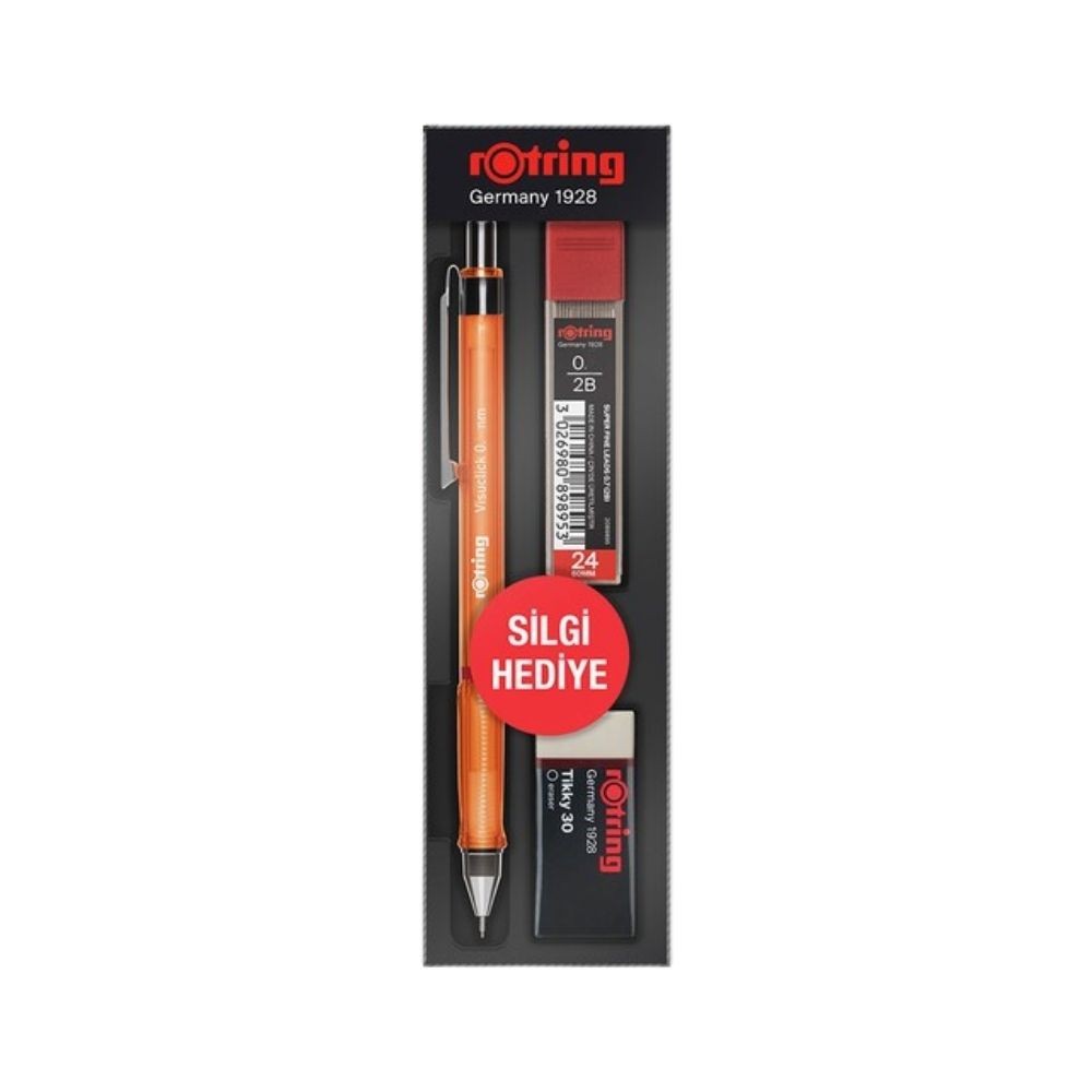 Rotring Versatil Visuclick 0.7 mm Okul Seti Turuncu