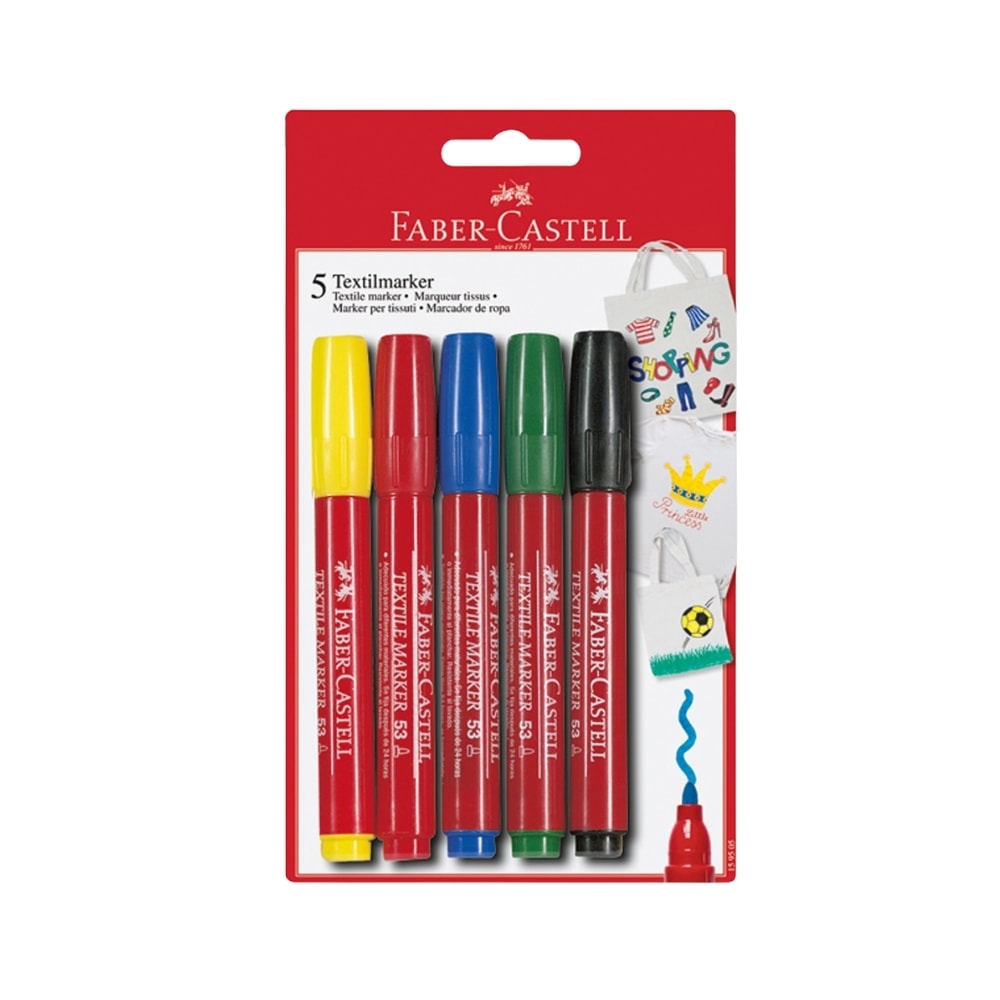 Faber-Castell T-shirt Markörü 5 Renk