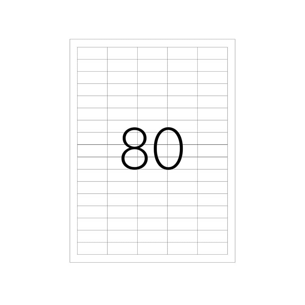 Tanex Laser Etiket 37x14,25 mm TW-2180