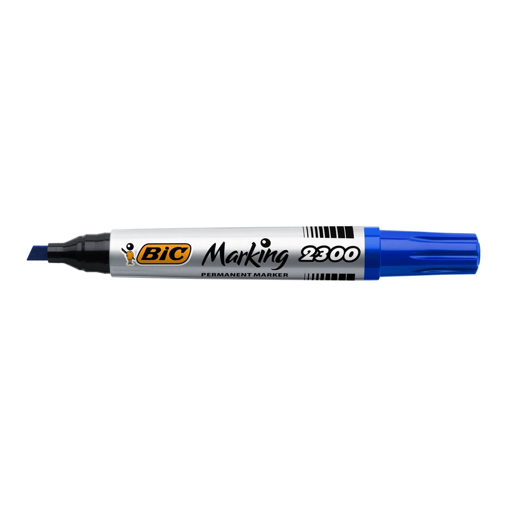 Bic Permanent Markör 2300 Kesik Uç Mavi