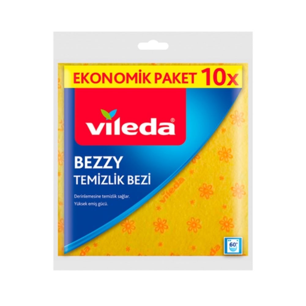 Vileda Temizlik Bezi Sarı Bezzy 10'lu