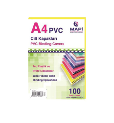 Mapi Cilt Kapağı a4 160 mic pvc Opak Sarı 100'lü