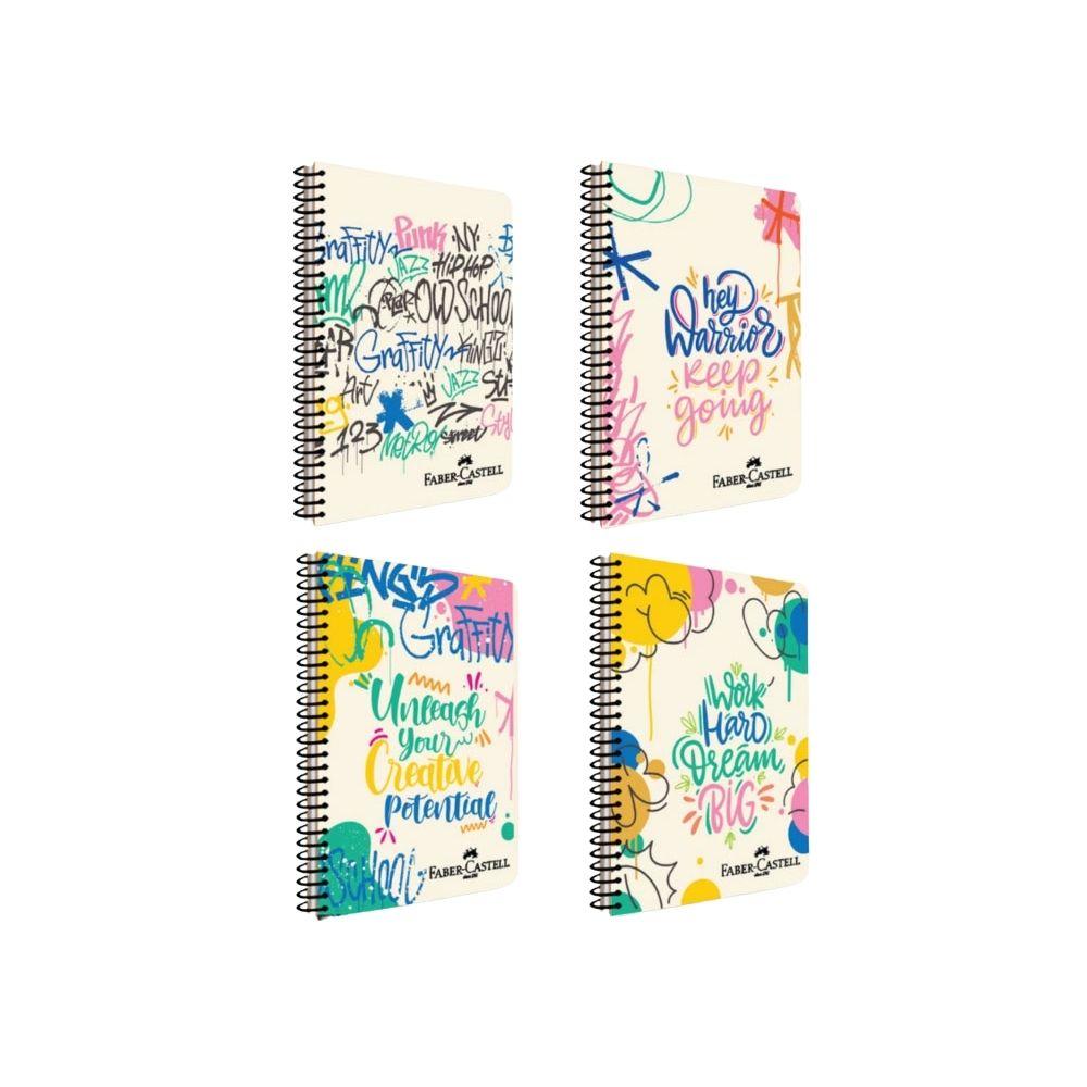 Faber-Castell Defter Graffiti Spiralli 100 Yaprak Çizgili