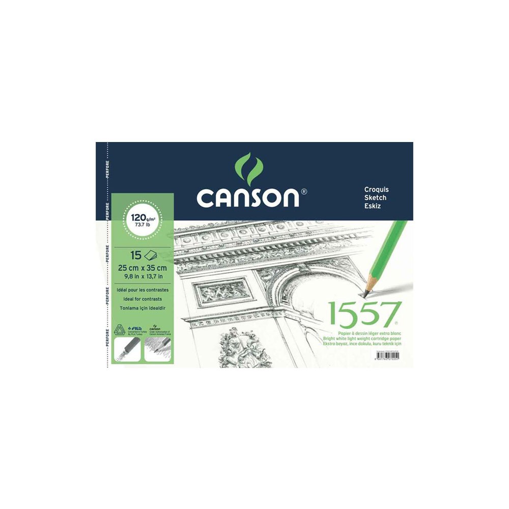 Canson Eko Resim ve Çizim Bloknot 120 gr 25x35 cm 15 Yaprak