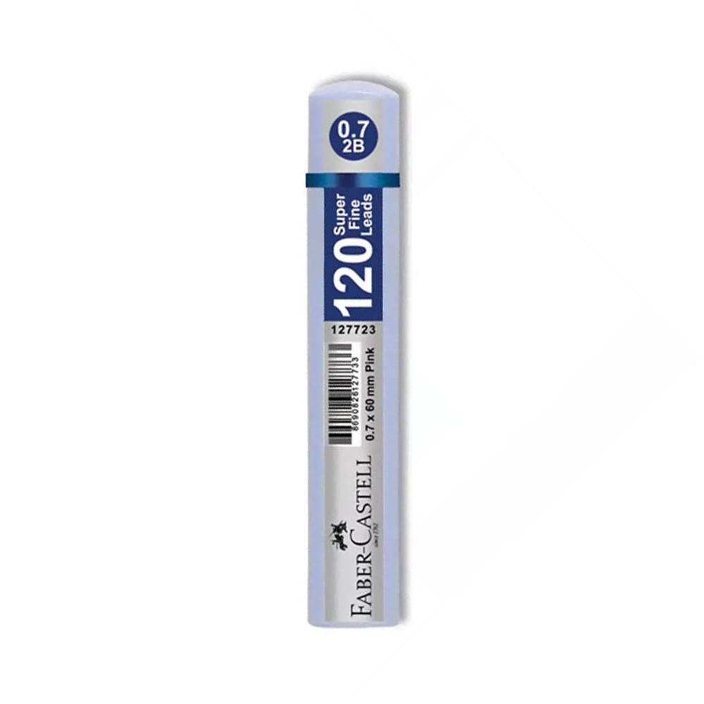 Faber-Castell Grip Min 2B 60 mm 120'li Tüp Uç 0.7 mm Açık Mavi