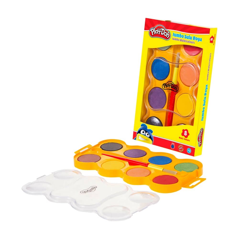 Play-Doh Sulu Boya Jumbo 40 mm 8'li