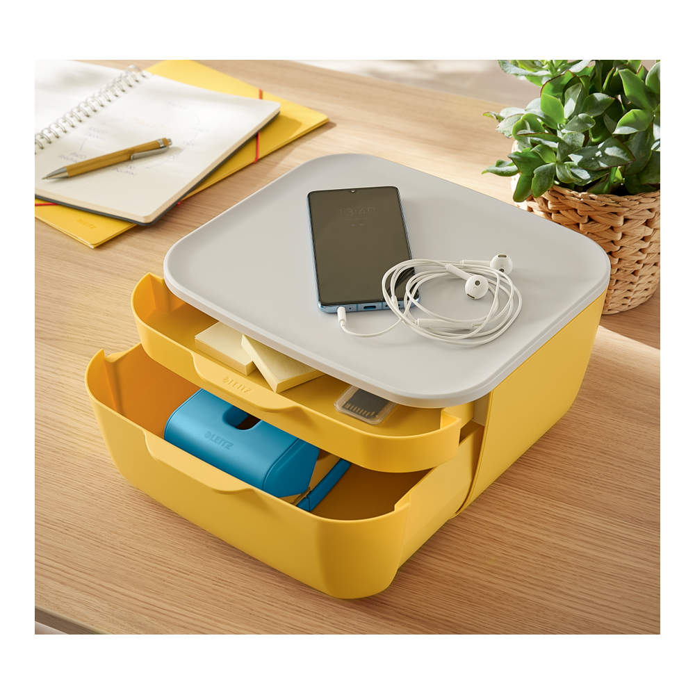 Leitz Cosy Çekmeceli Evrak Rafı Sarı