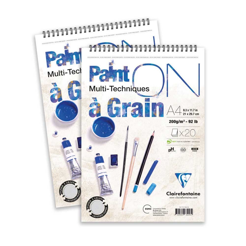 Clairefontaine Çizim Blok Üst Spiral A3 200 gr 20 Yaprak