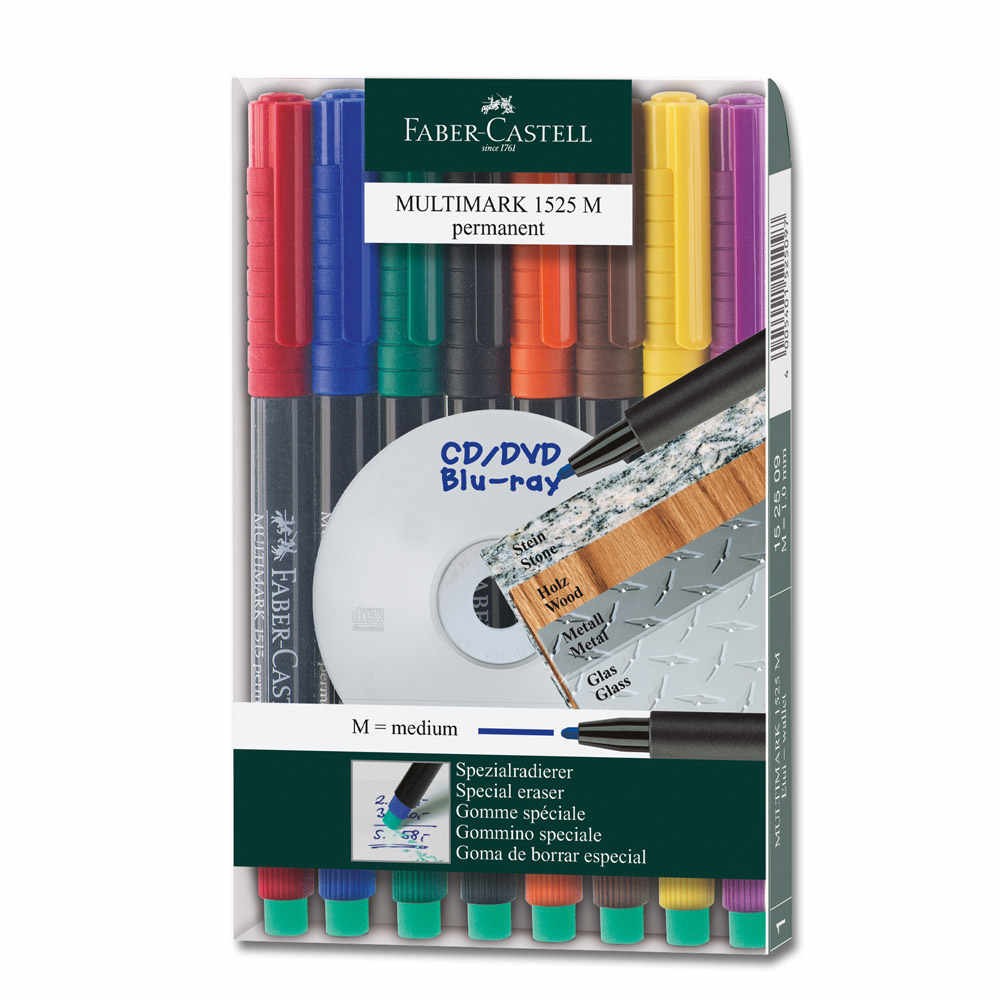 Faber-Castell Asetat Kalemi M 8'li