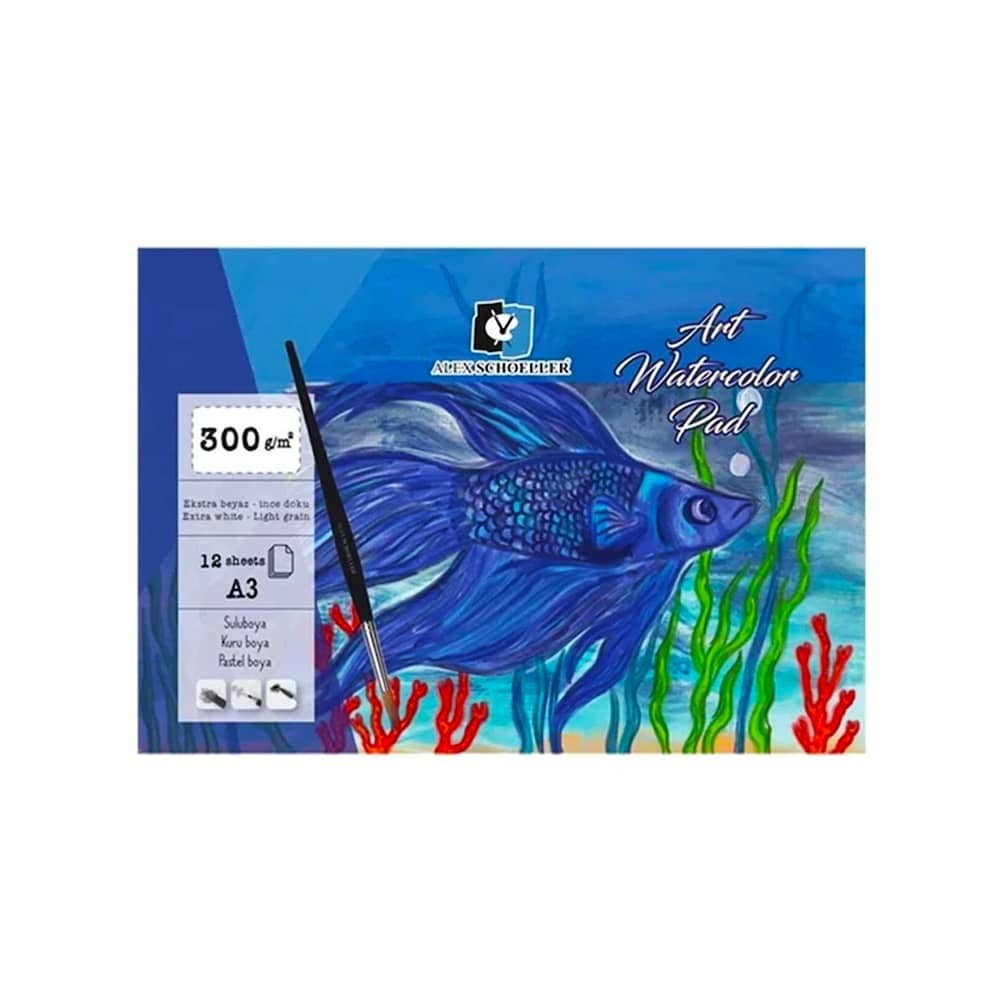 Alex Schoeller Sulu Boya Defteri A3 300 gr
