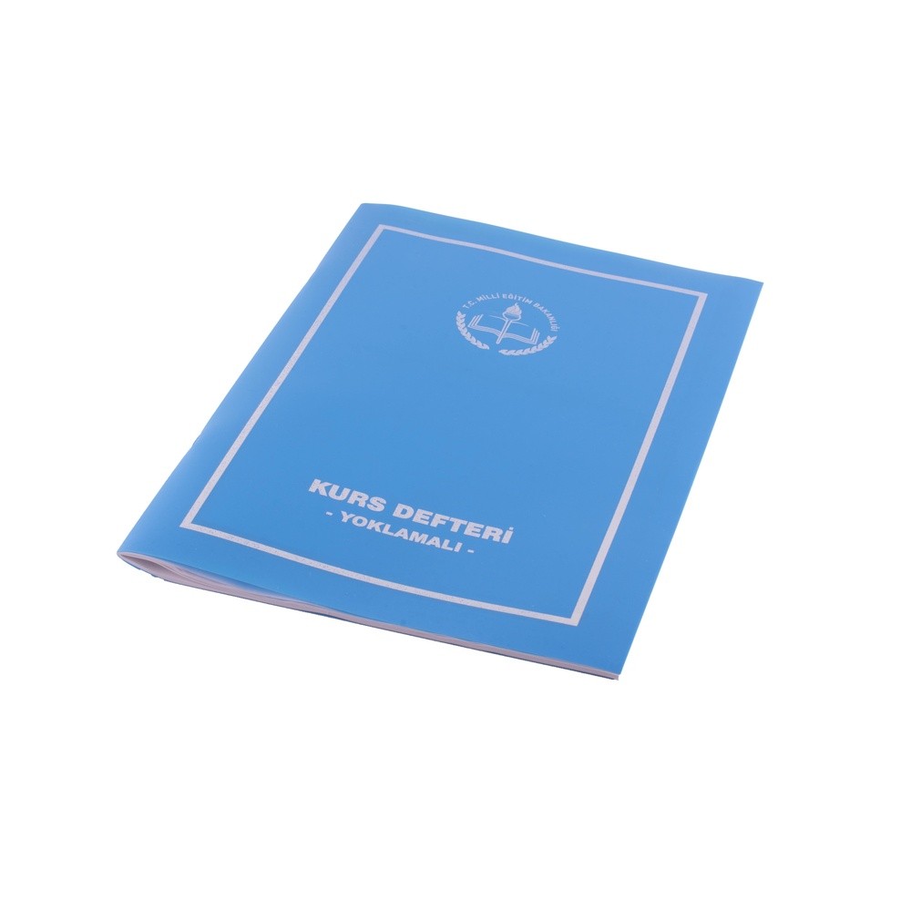 Gülpaş Kurs Defteri Yoklamalı Plastik Kapak 24 Yaprak 22x32 cm
