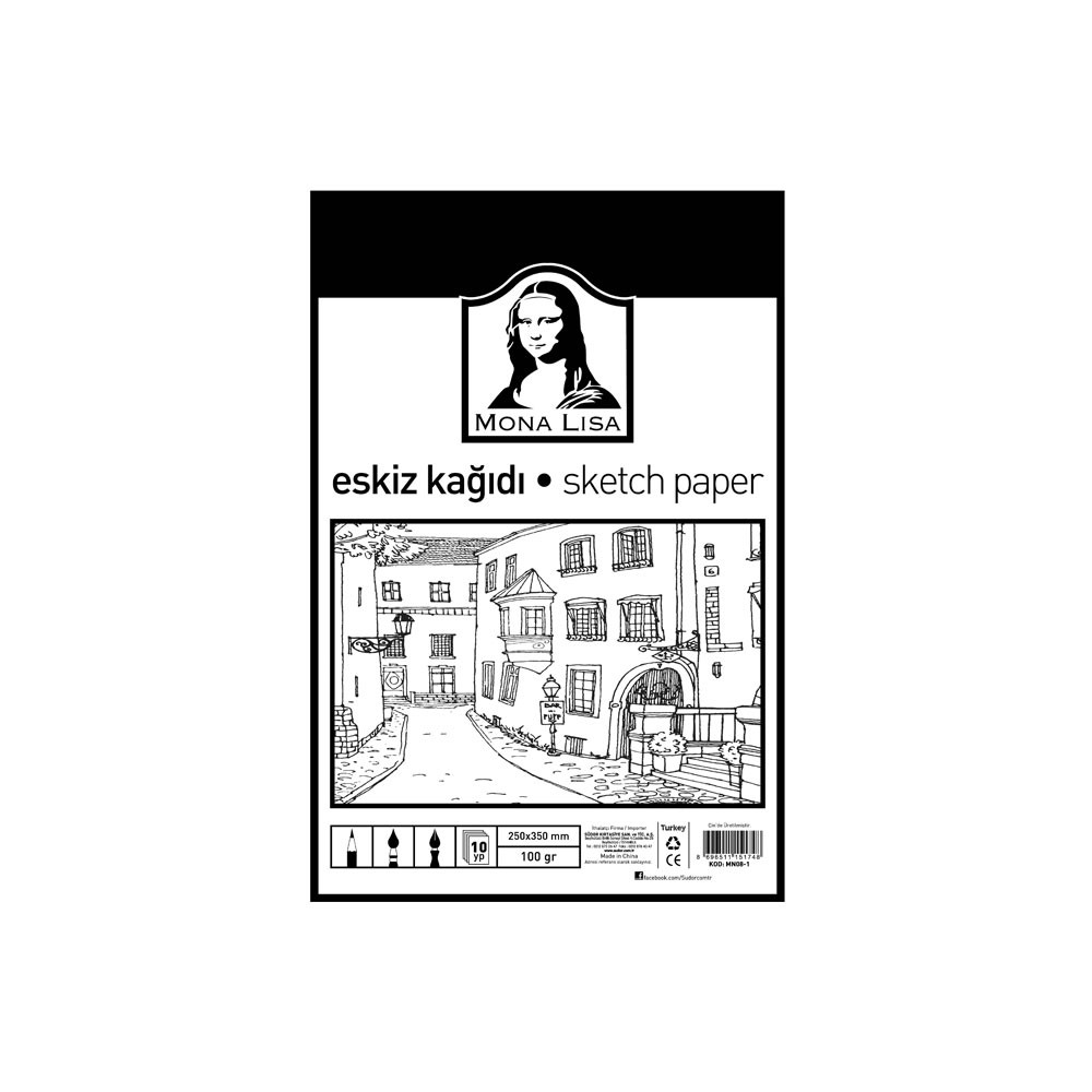 Südor Eskiz Kağıdı 25x35 cm 100g 10 yp