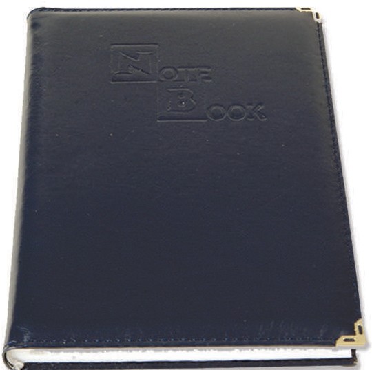 Liz Suni Deri Dikişli Lüks Modelist Defter 14x20 cm Çizgisiz