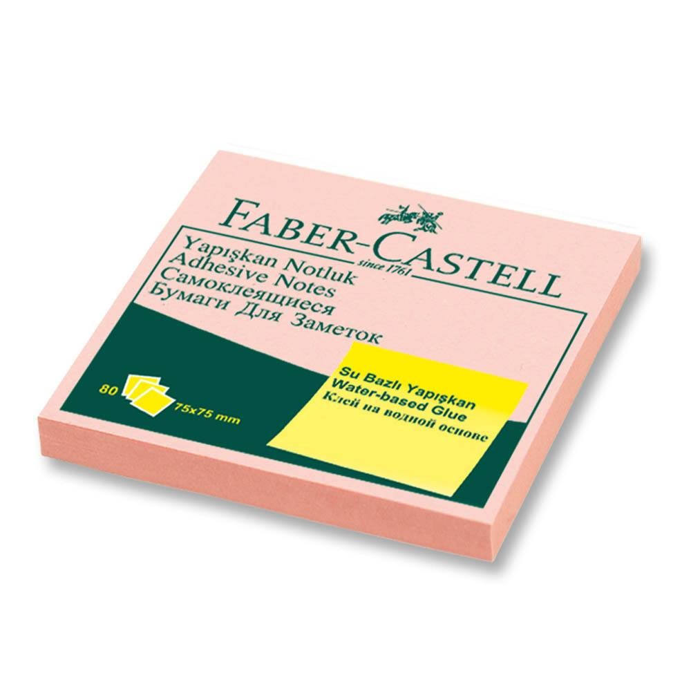 Faber-Castell Yapışkan Not Kağıdı Harmony 75x75 mm Pembe