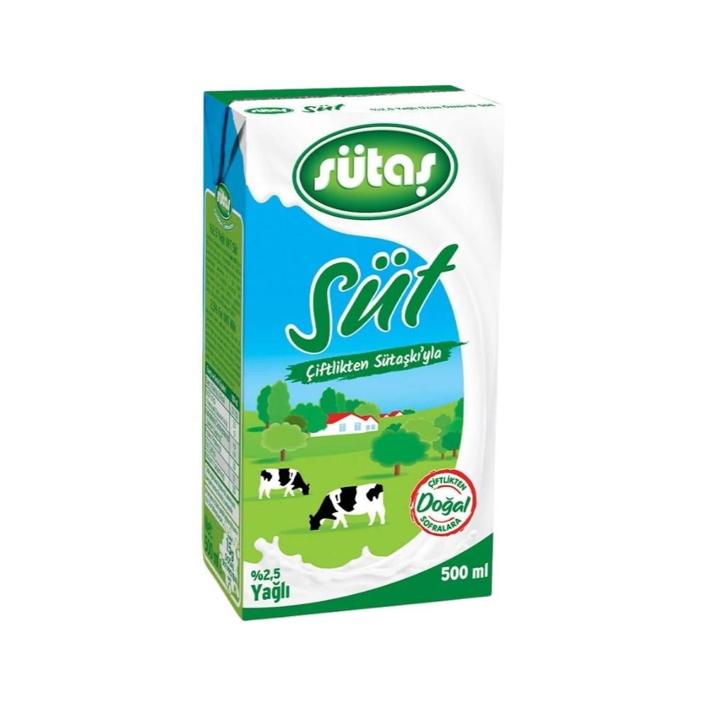 Sütaş Süt Tam Yağlı 500 ml 24'lü