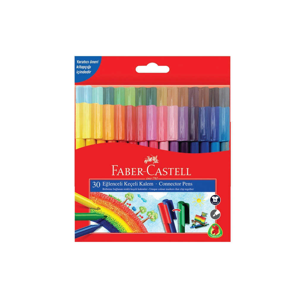Faber-Castell Keçeli Boya Kalemi Eğlenceli 30'lu