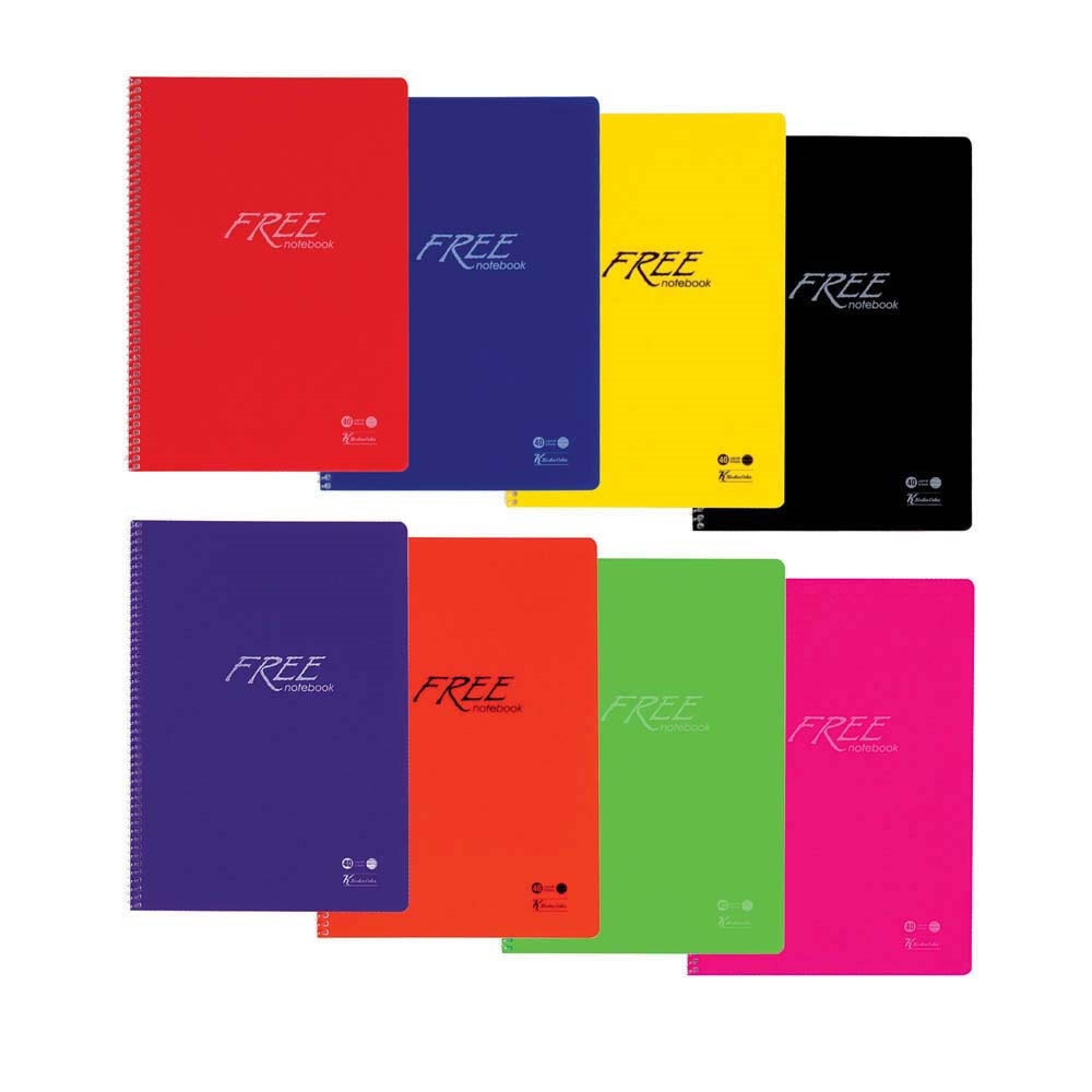 Keskin Color Defter Free Spiralli Pp Kapak A4 120 Yaprak Çizgisiz