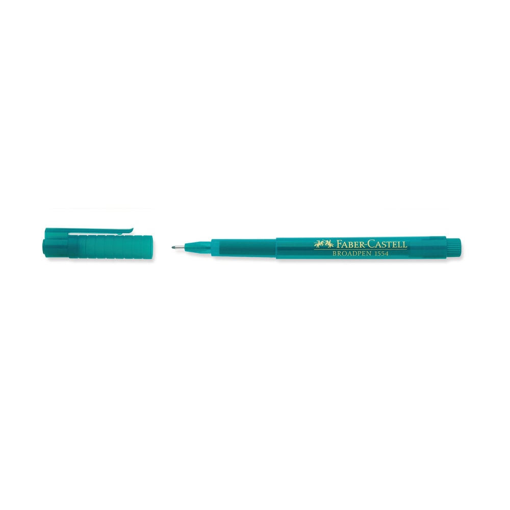 Faber-Castell Keçeli Kalem Broadpen İnce Uç 1554 Turkuaz