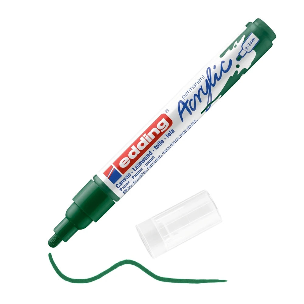 Edding 5100 Akrilik Markör Orta Uçlu Yosun Yeşili