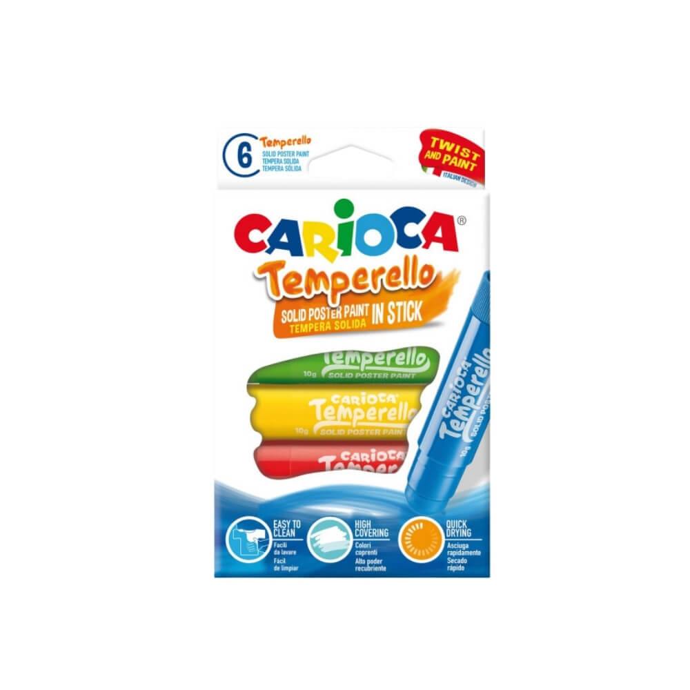 Carioca Boyama Kalemi Temperello Stick Poster 6'lı