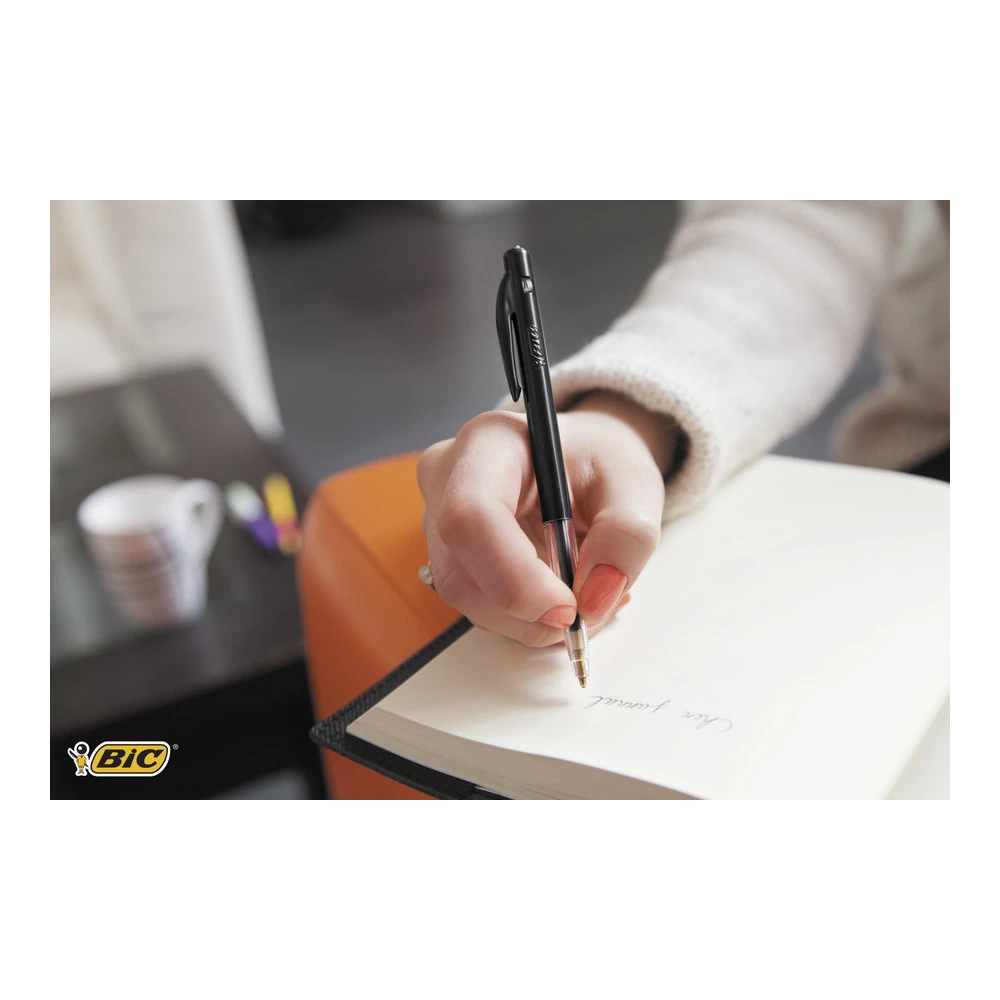 Bic Tükenmez Kalem Basmali M10 Siyah