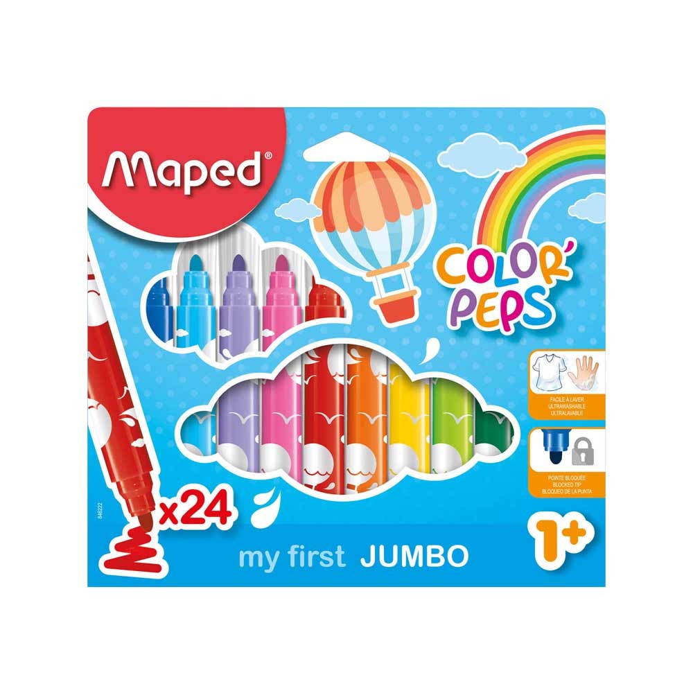 Maped Keçeli Kalem Color Peps Jumbo 24'lü