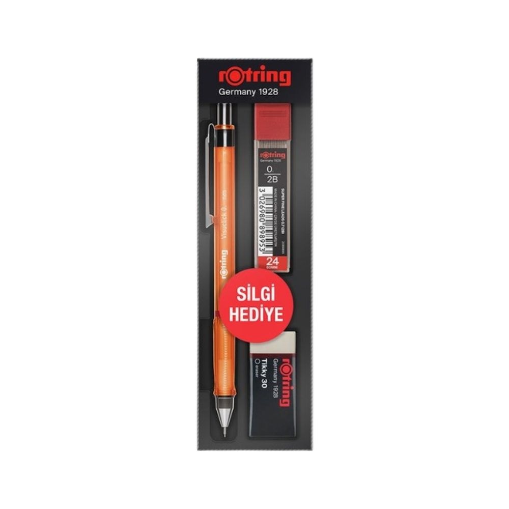 Rotring Versatil Visuclick 0.7 mm Okul Seti Turuncu