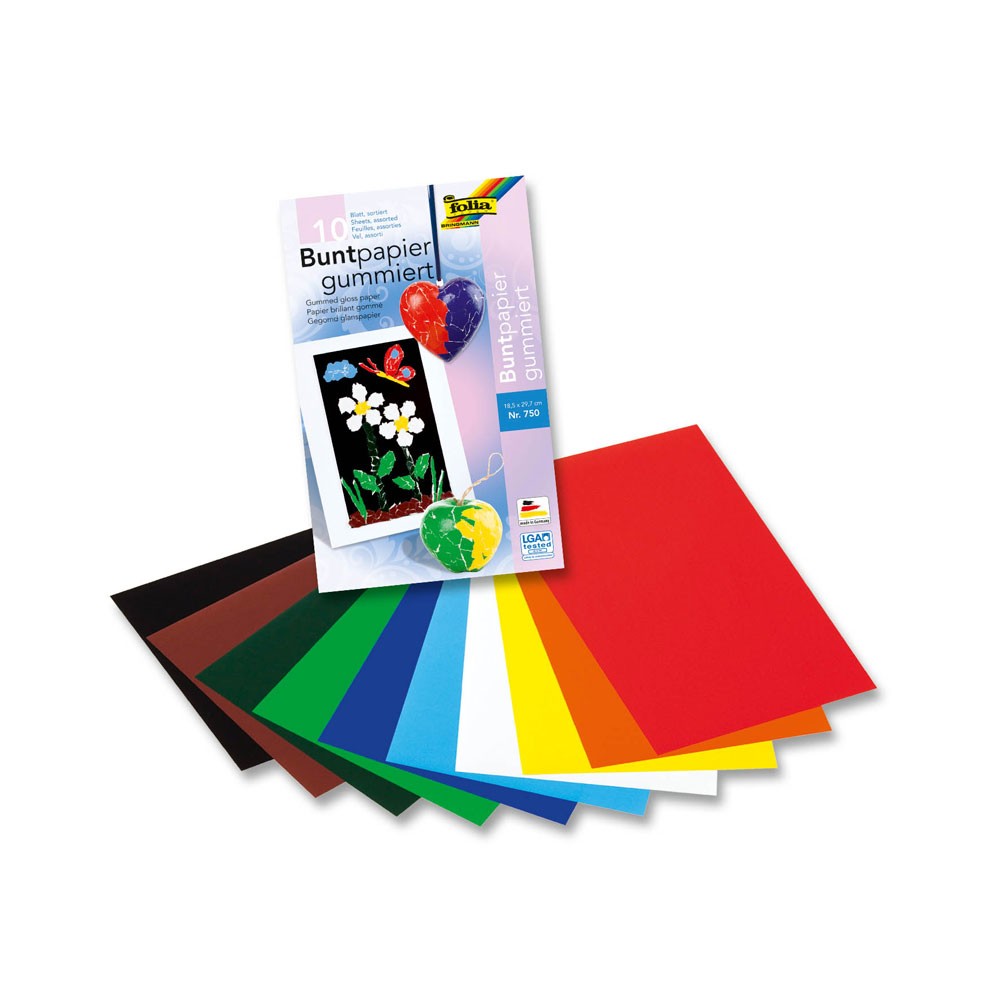 Folia El İşi Kağıdı Parlak 18.5x29.5 cm 10 Renk