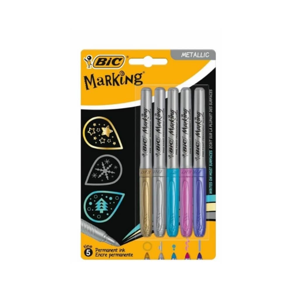 Bic Marking Colour Metalik Renkler 5'li