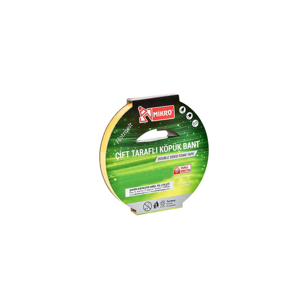 Mikro Bant Çift Taraflı Köpük 12x5 m