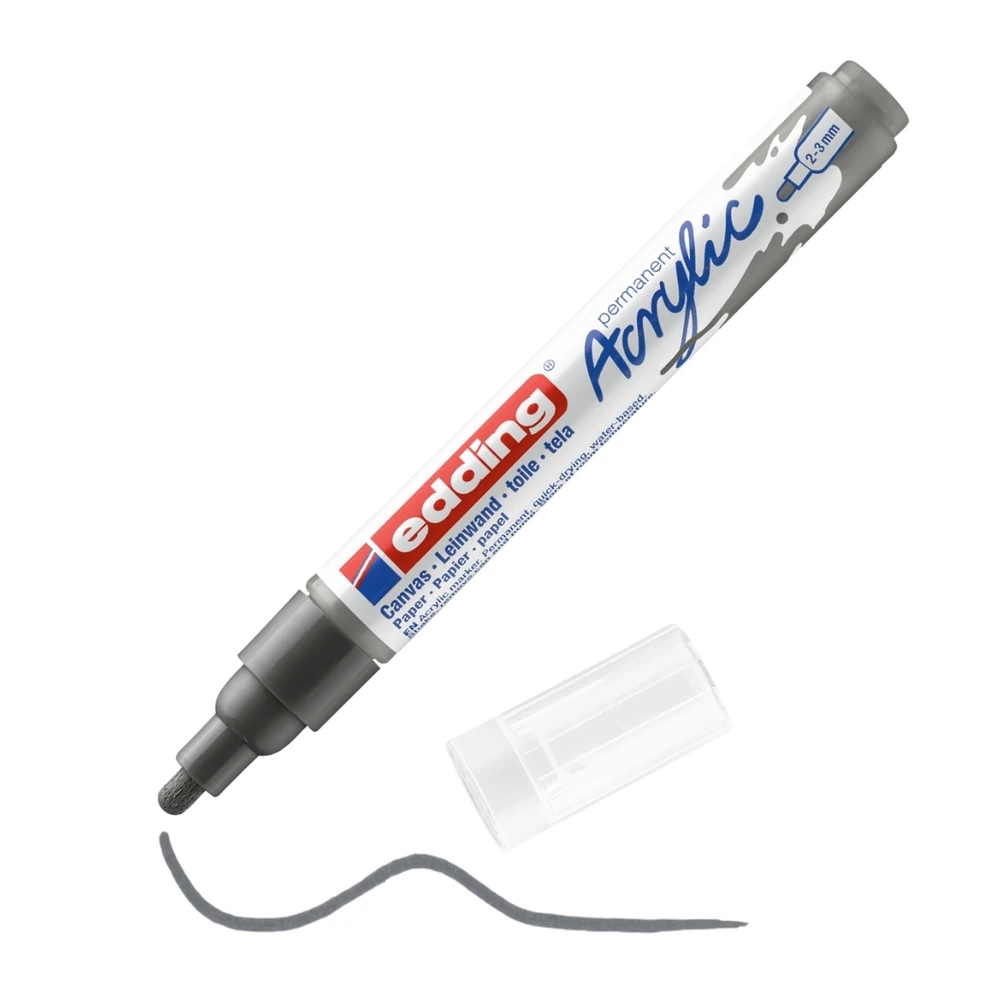 Edding 5100 Akrilik Markör Orta Uçlu Antrasit