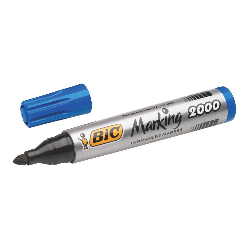 Bic Permanent Markör 2000 Yuvarlak Uç Mavi